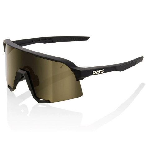 100% S3 Sunglasses Soft Gold Mirror Lens