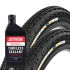 Panaracer Gravel King SK TLR Gravel Tyres With Stans 500ml Tubeless Sealant - Pair